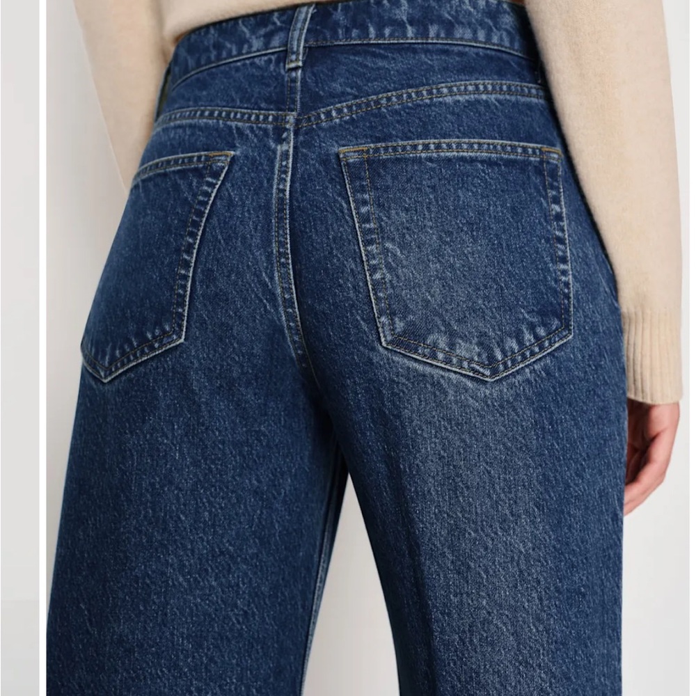 REFORMATION Cary Low Rise Slouchy Wide Leg Short Jeans - Cleary - Picture 3 of 9